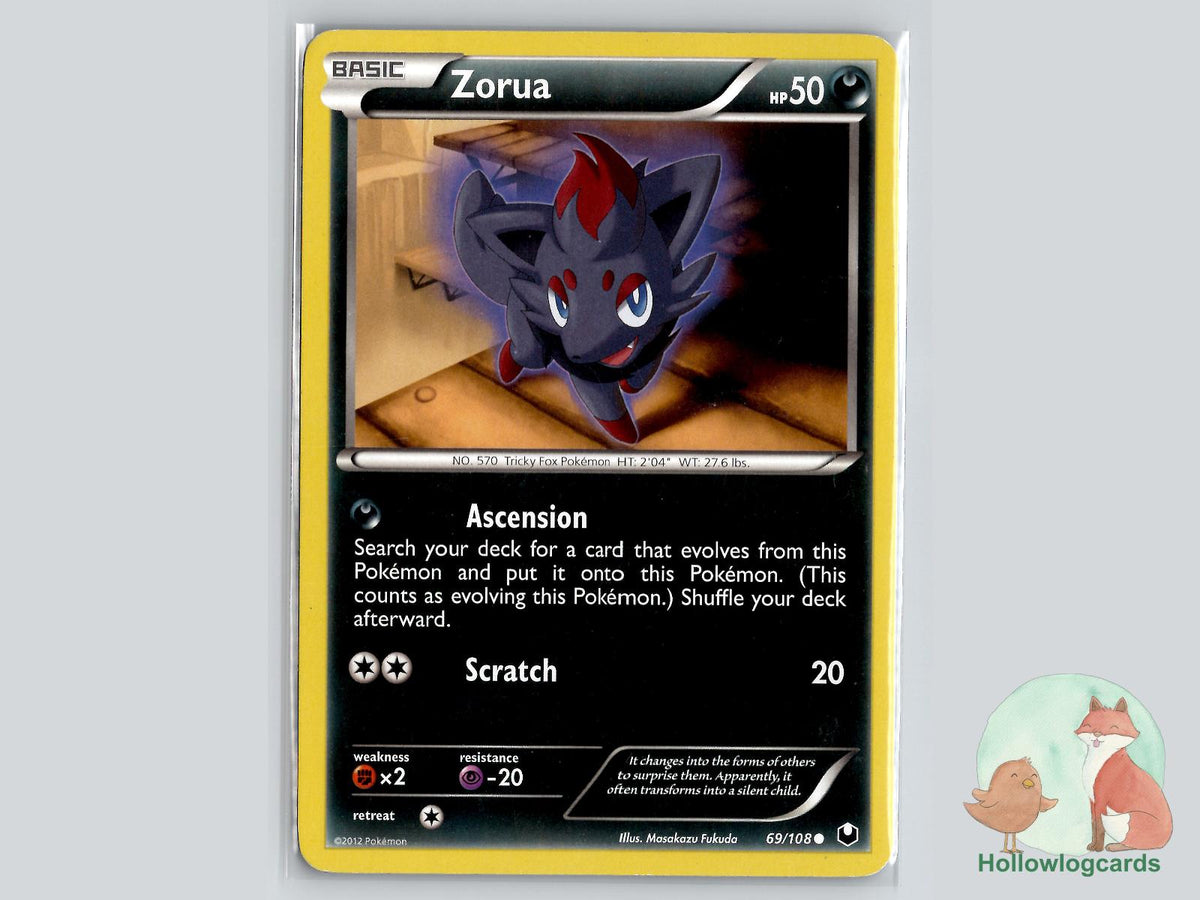 Zorua (69/108) - Dark Explorers Pokémon Card