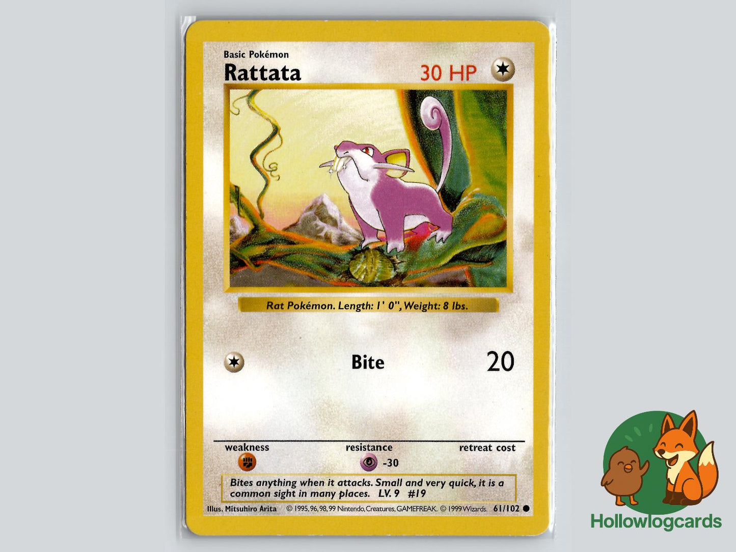 Rattata (61/102) - Base Pokémon Card