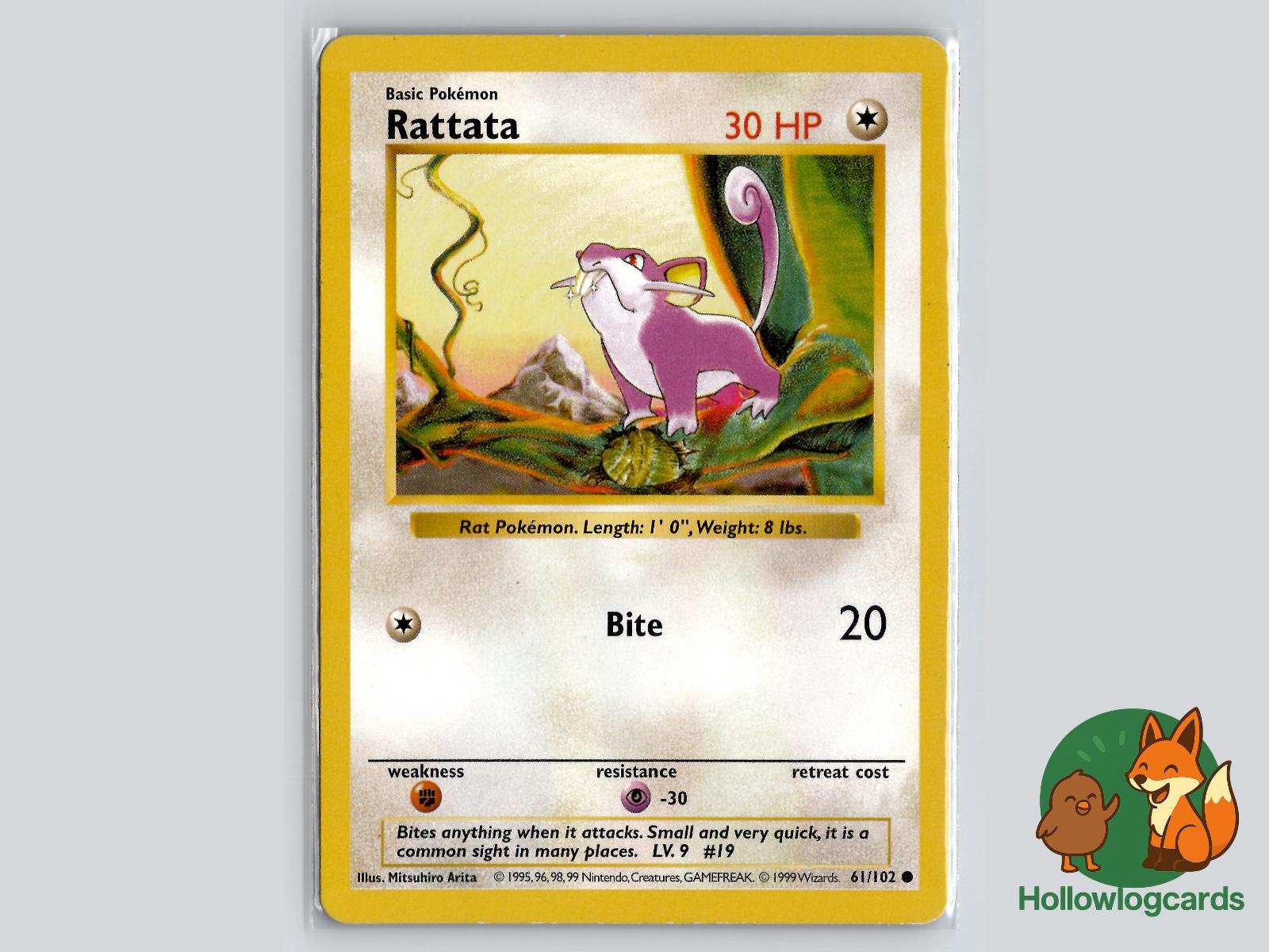 Rattata (61/102) - Base Pokémon Card