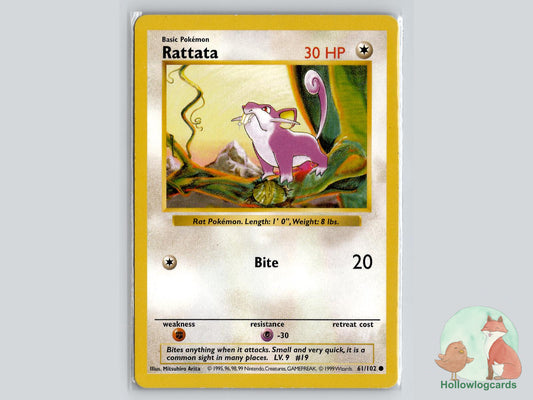 Rattata (61/102) - Base Pokémon Card