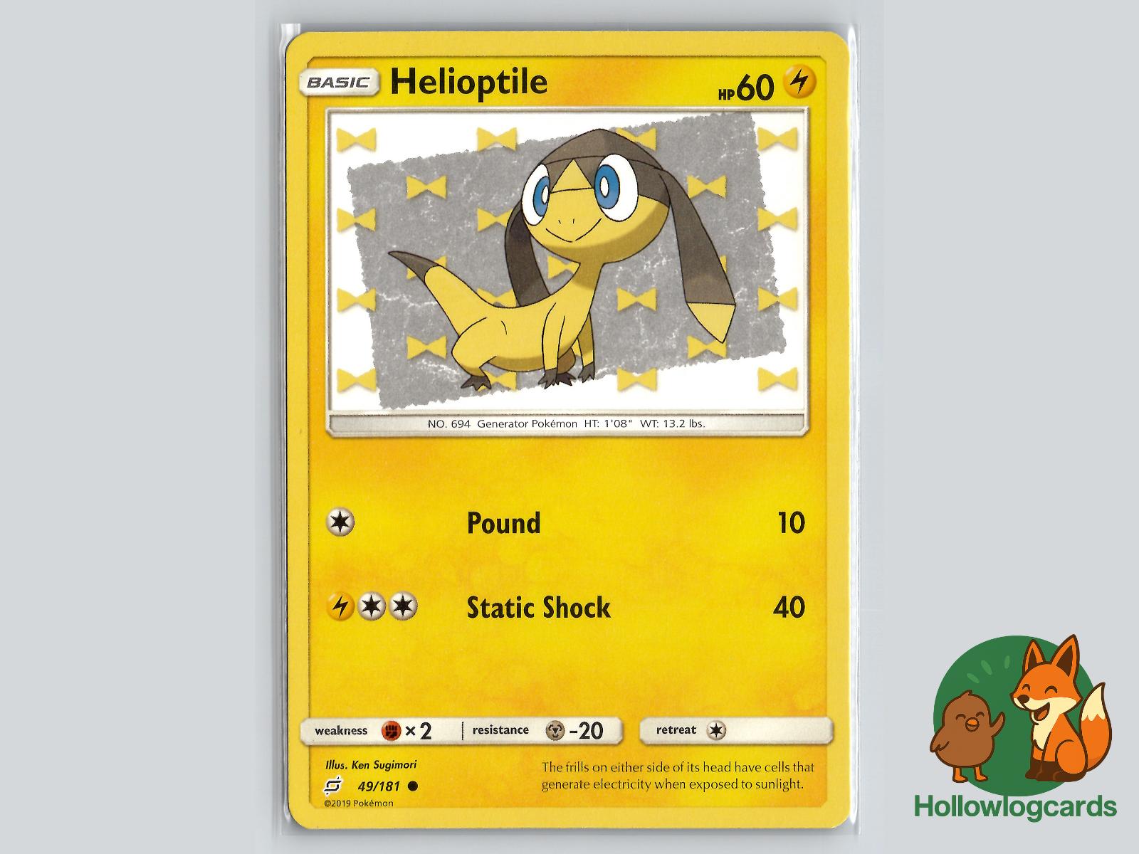 Helioptile (49/181) - Team Up Pokémon Card