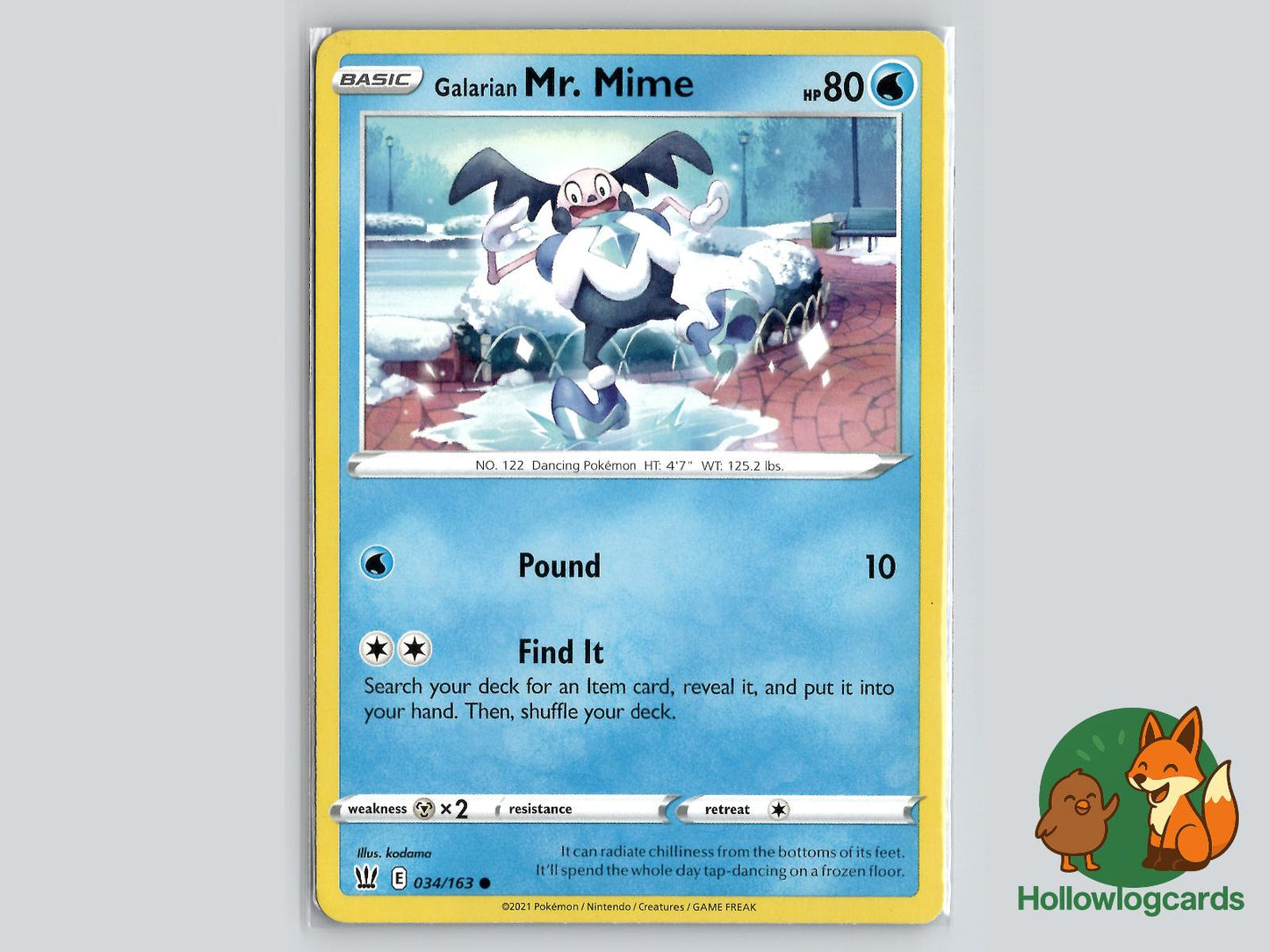 Galarian Mr. Mime (034/163) - Battle Styles Pokémon Card
