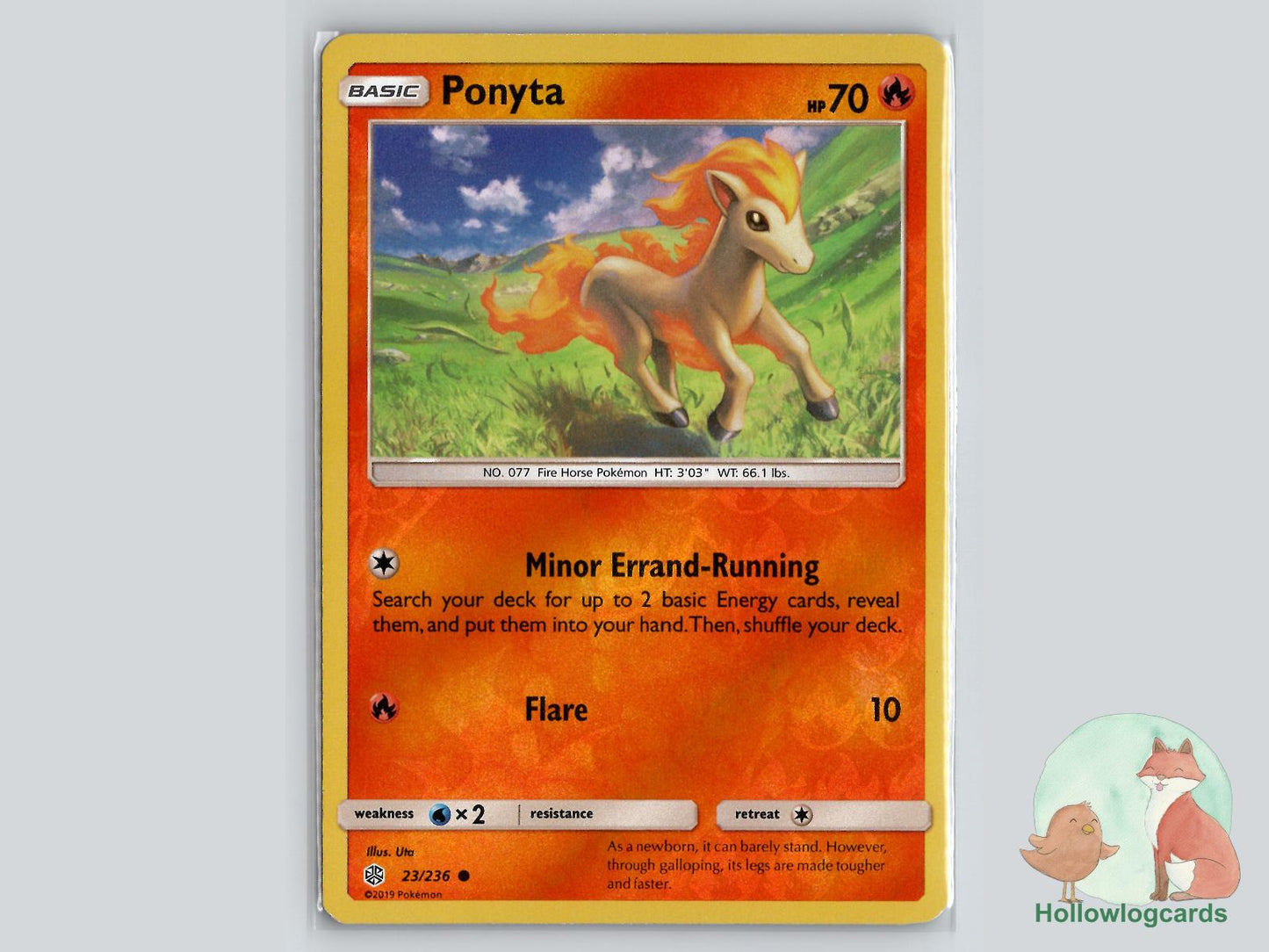 Ponyta (23/236) - Cosmic Eclipse Pokémon Card
