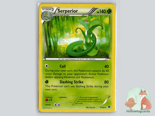 Serperior (7/124) - Fates Collide Pokémon Card