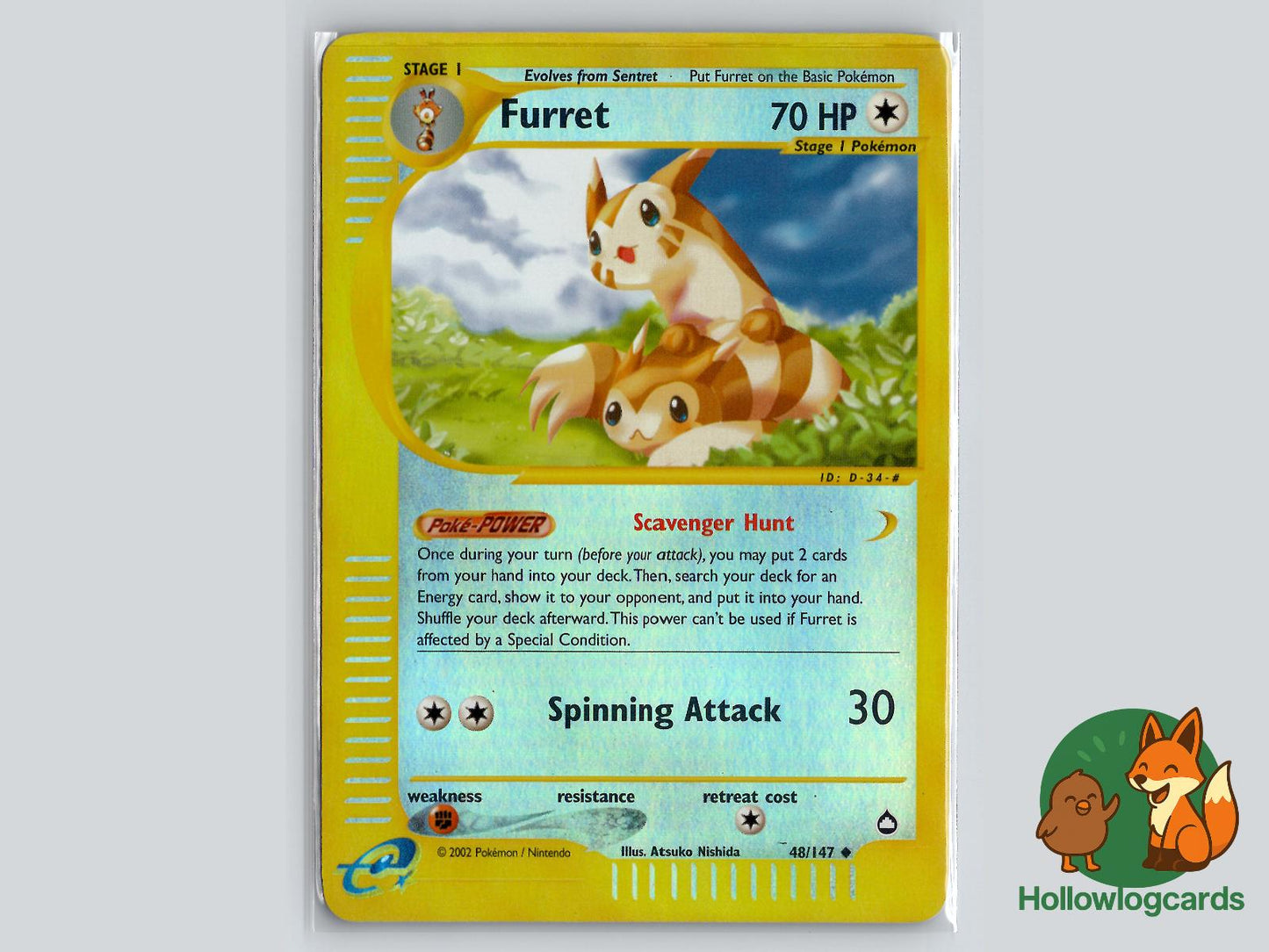 Furret (48/147) - Aquapolis Pokémon Card