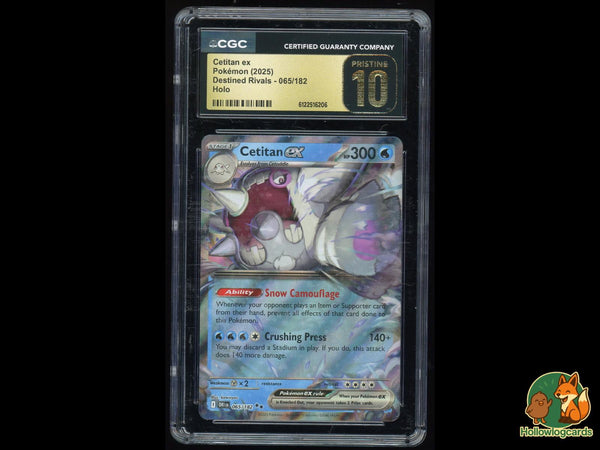 Graded Cetitan EX (065/182) Holo Destined Rivals - CGC Pristine 10