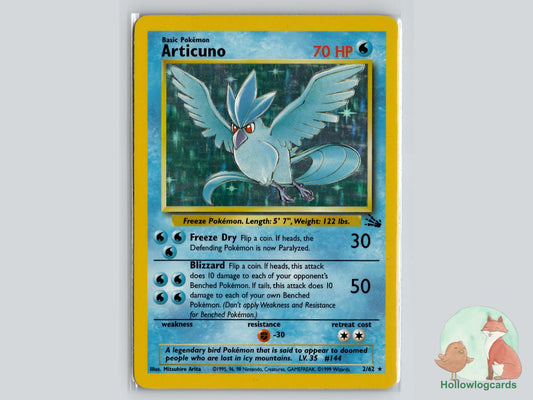 Articuno (2/62) - Fossil Pokémon Card