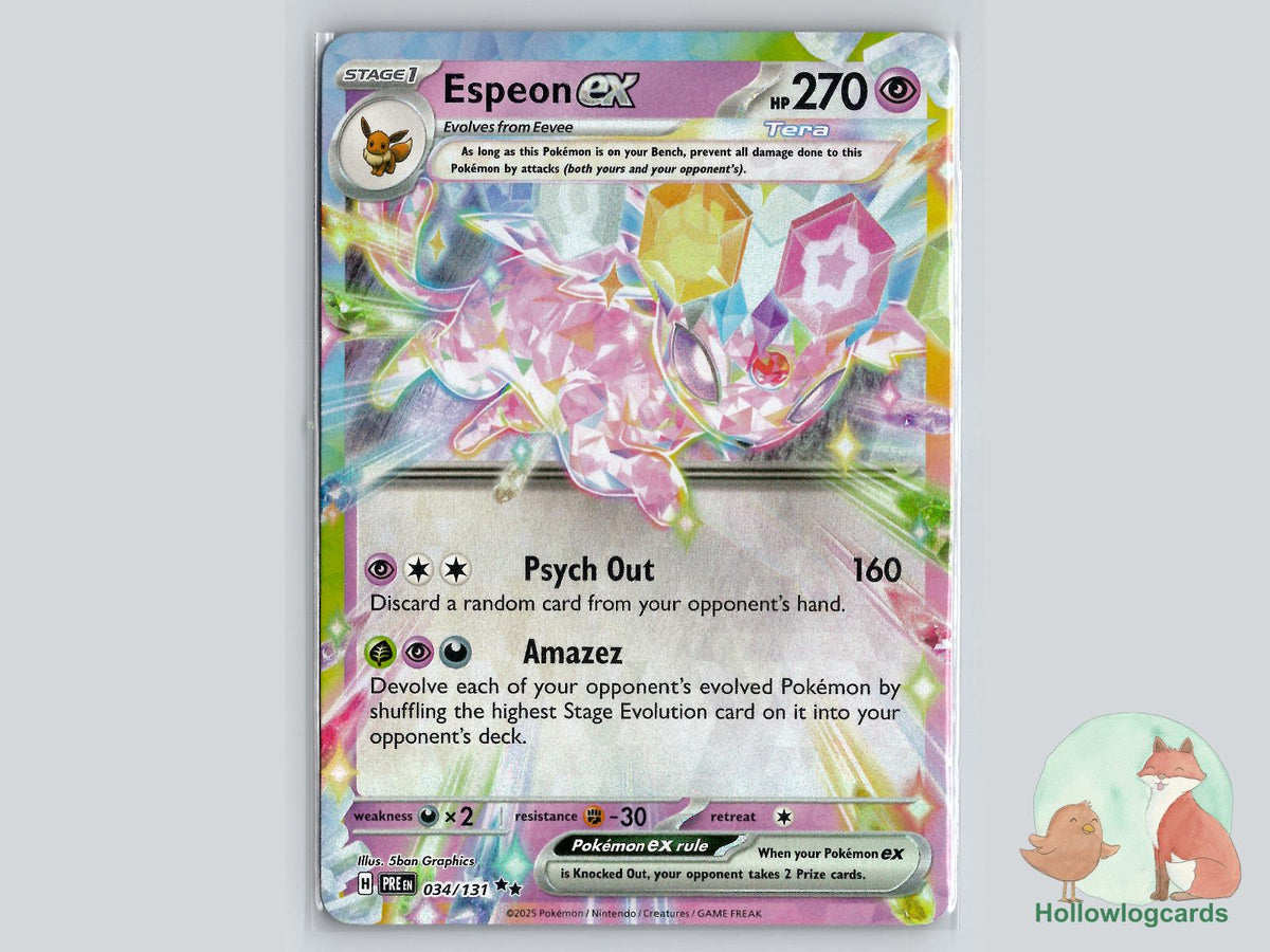 Espeon ex (034/131) - Prismatic Evolutions Pokémon Card
