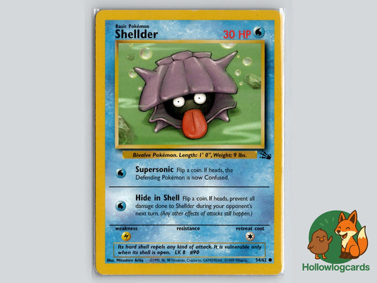 Shellder (54/62) - Fossil Pokémon Card