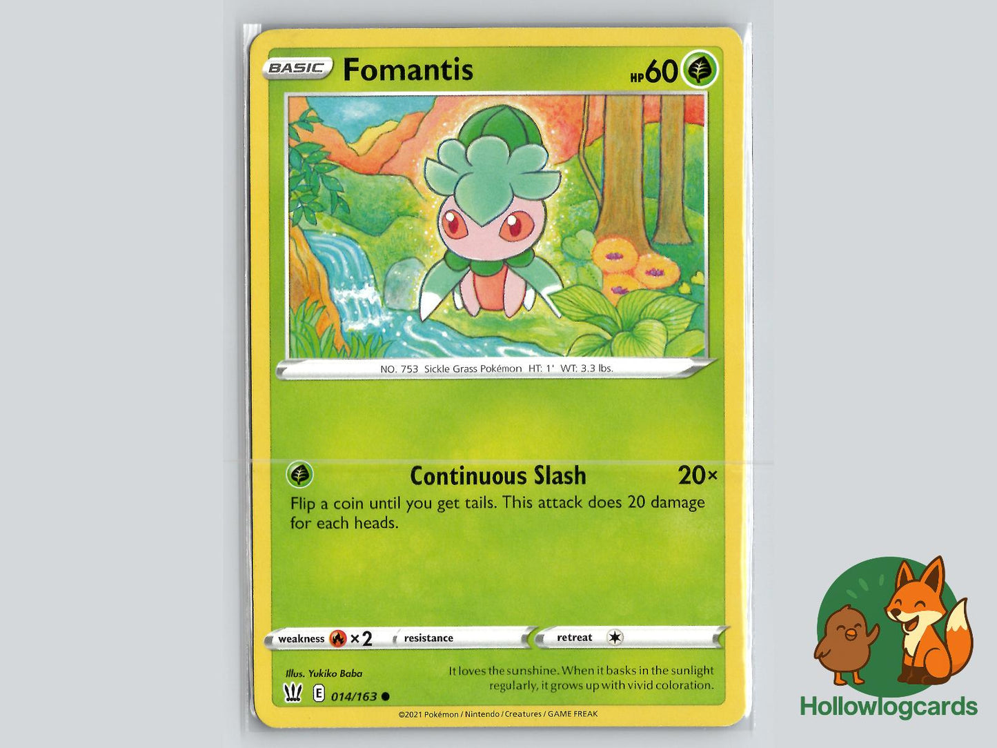 Fomantis (014/163) - Battle Styles Pokémon Card