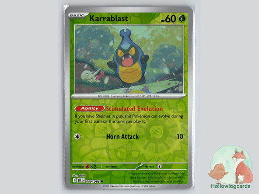 Karrablast (009/086) - Black Bolt Pokémon Card