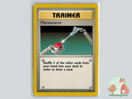 Maintenance (83/102) - Base Pokémon Card