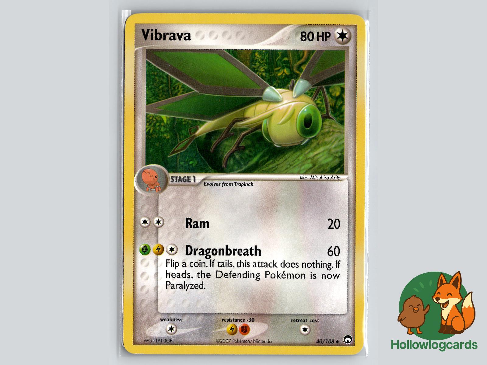 Vibrava (40/108) - Power Keepers Pokémon Card