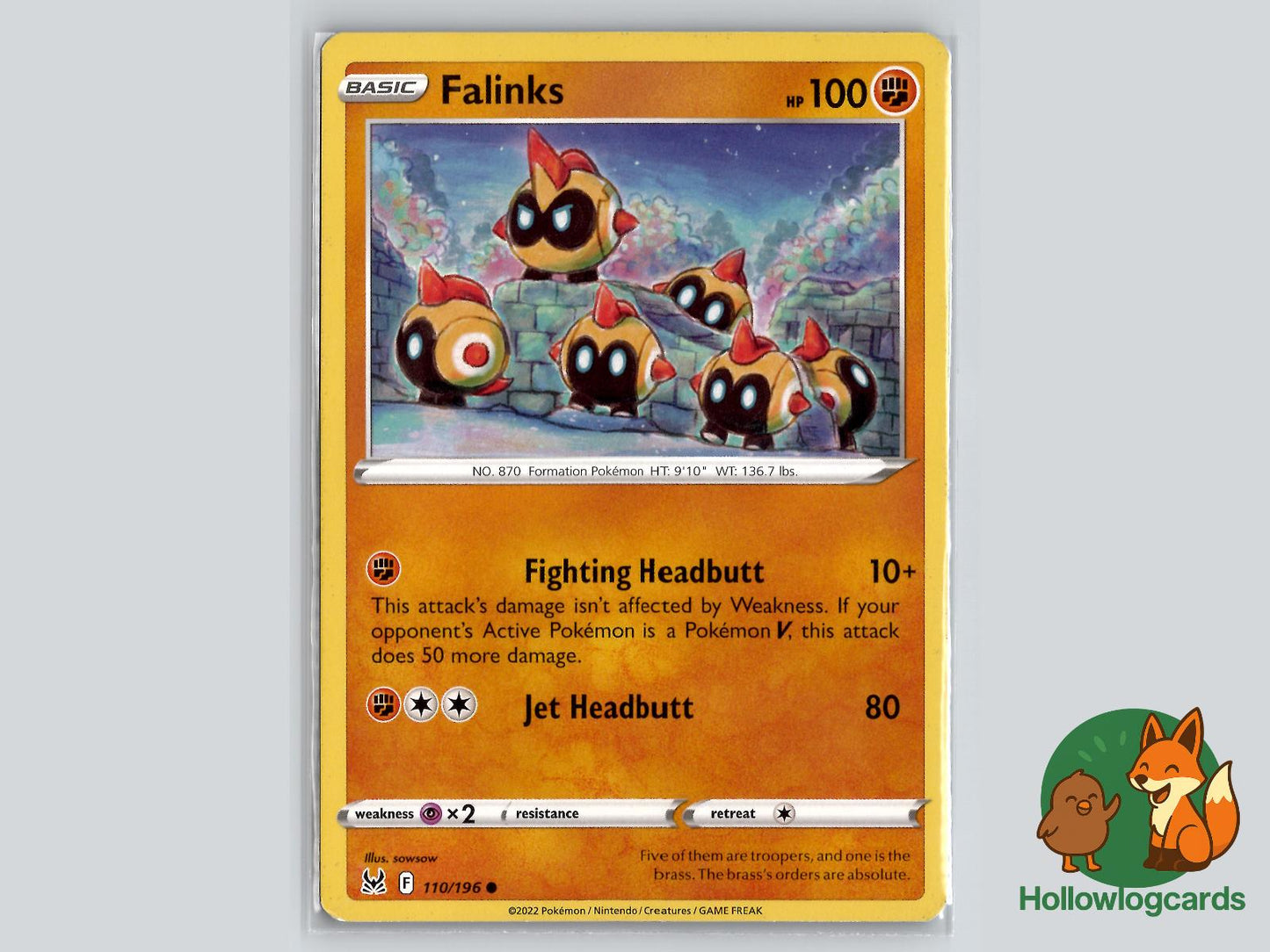 Falinks (110/196) - Lost Origin Pokémon Card