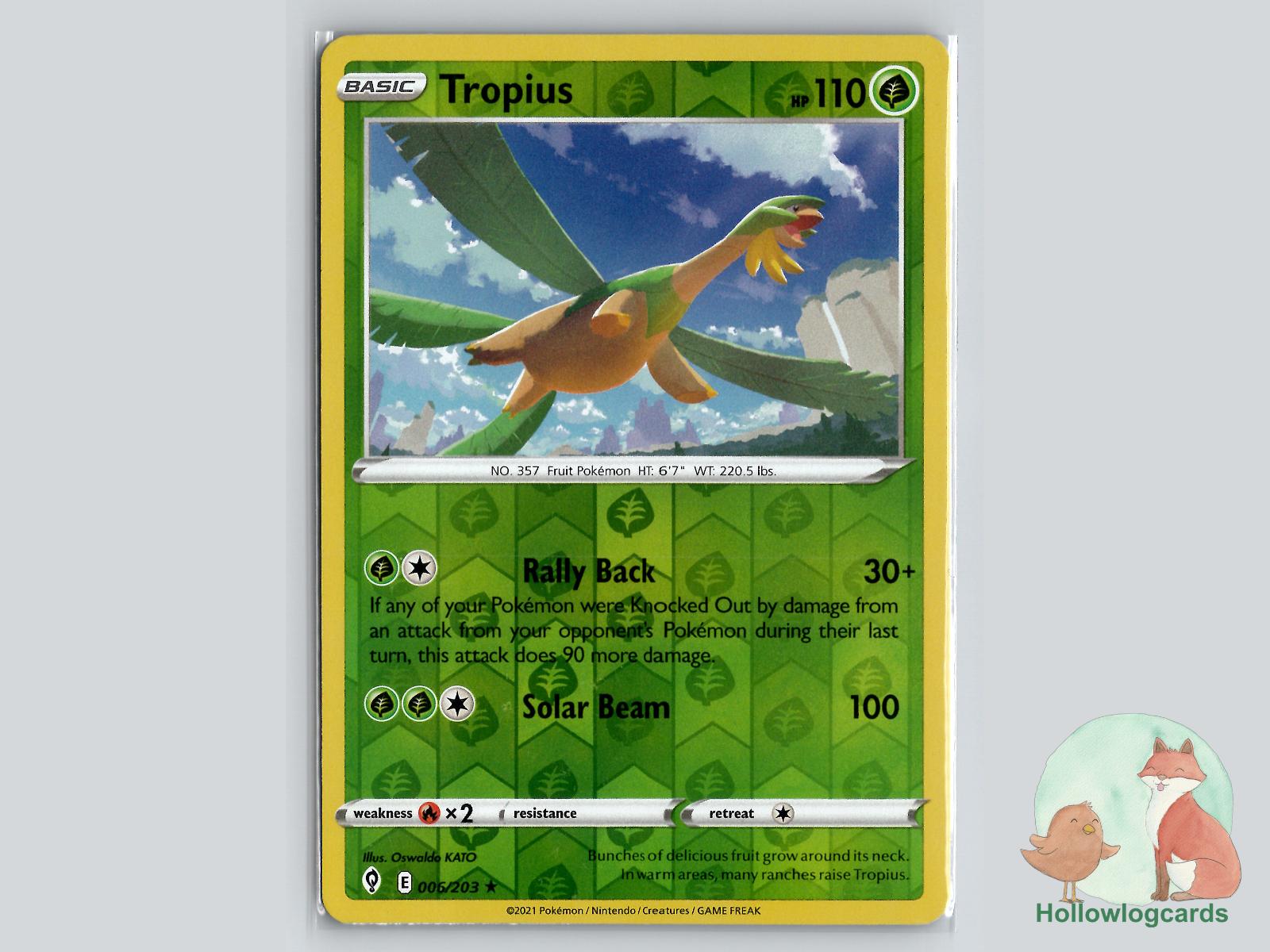 Tropius (006/203) - Evolving Skies Pokémon Card