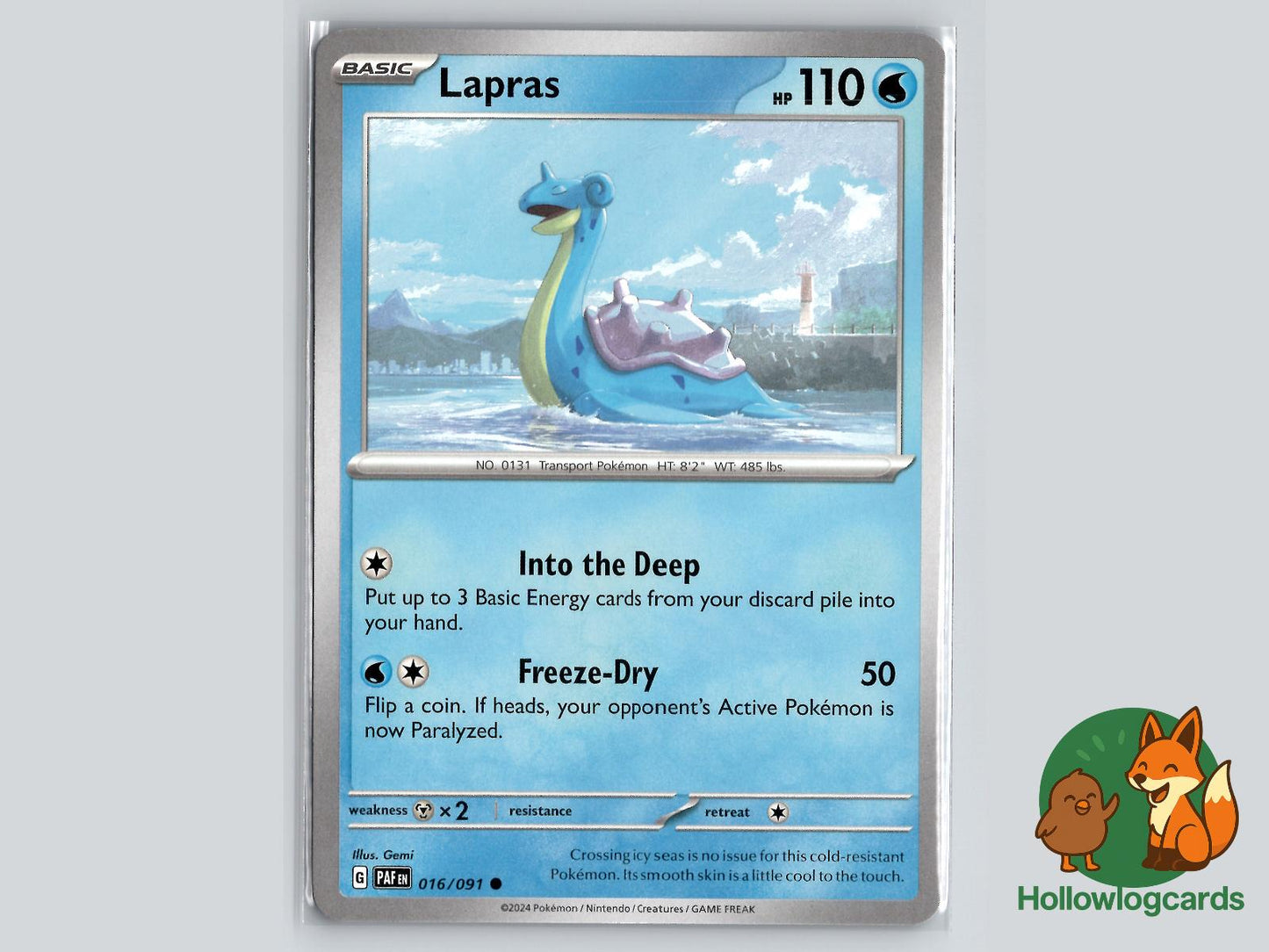 Lapras (016/091) - Paldean Fates Pokémon Card