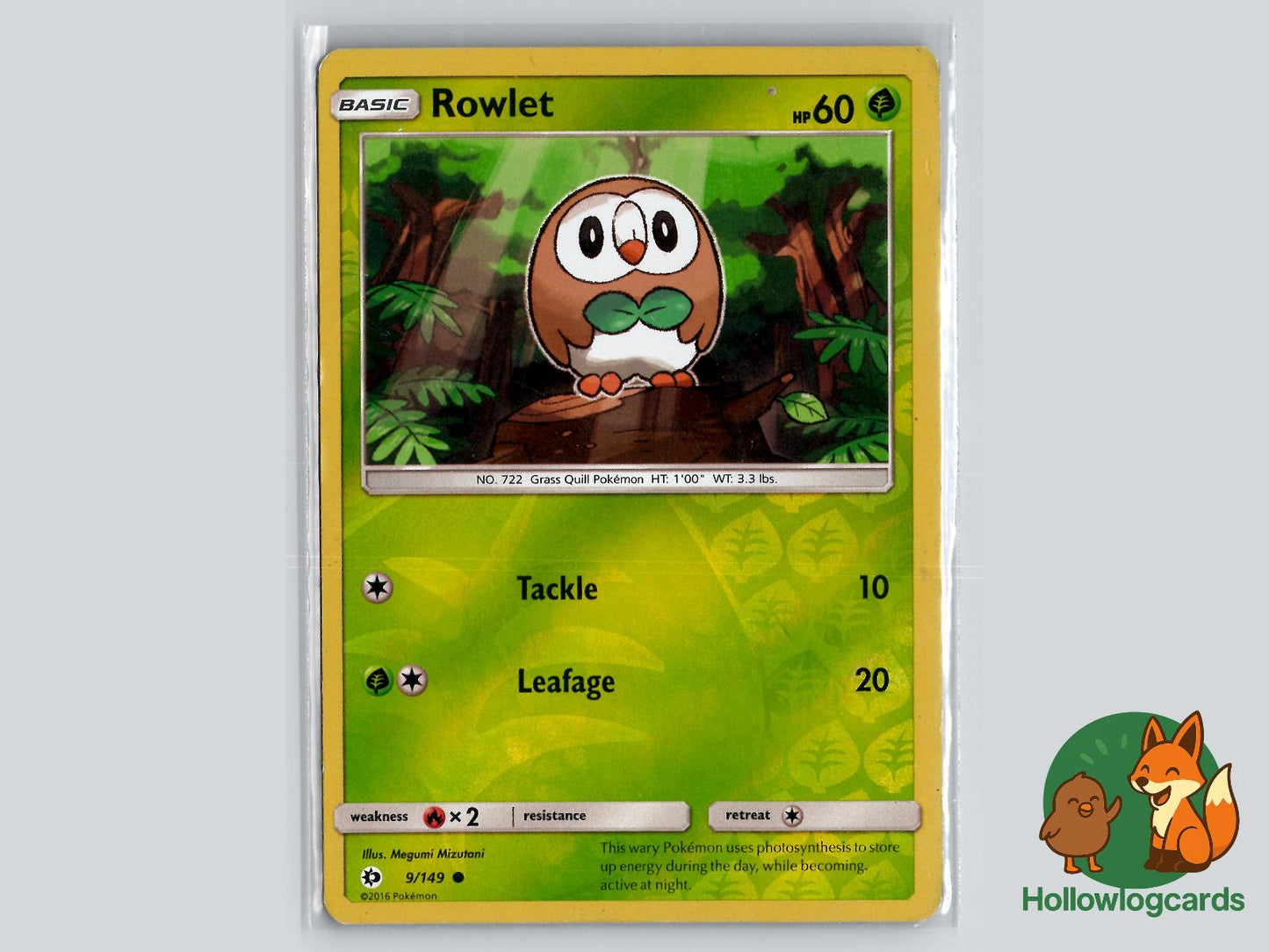 Rowlet (9/149) - Base Pokémon Card