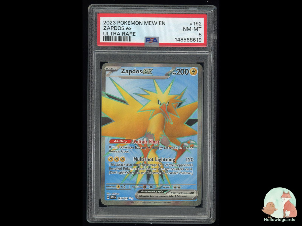 Graded Zapdos EX (192/165) Pokémon Card