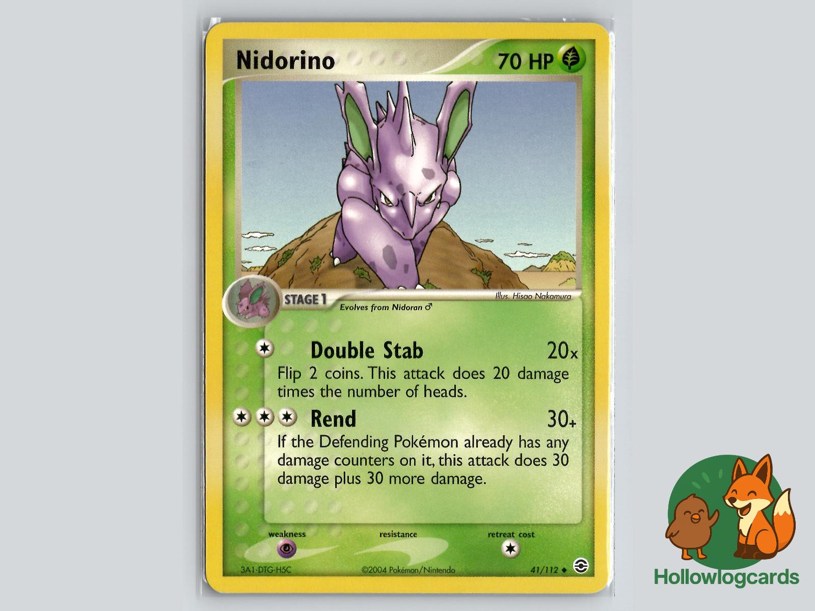 Nidorino (41/112) - FireRed & LeafGreen Pokémon Card