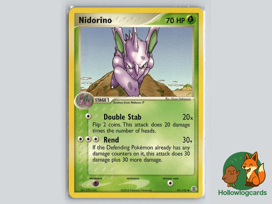 Nidorino (41/112) - FireRed & LeafGreen Pokémon Card