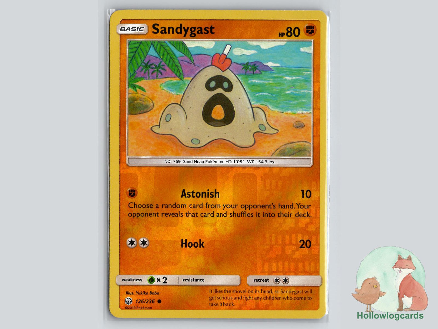 Sandygast (126/236) - Cosmic Eclipse Pokémon Card