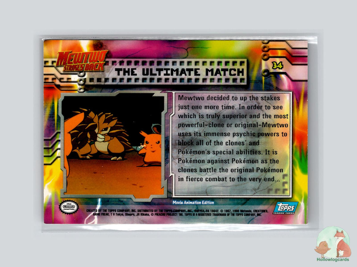 The Ultimate Match [Scyther, Vileplume] (#34) - Topps Mewtwo Strikes Back