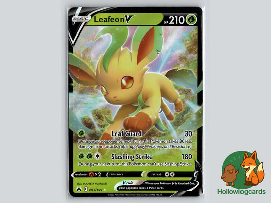 Leafeon V (013/159) - Crown Zenith Pokémon Card