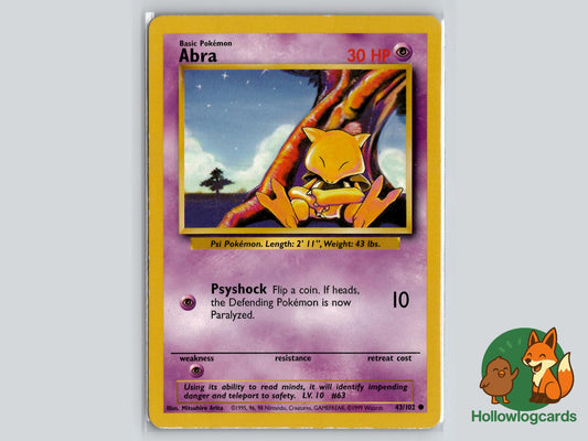 Abra (43/102) - Base Pokémon Card
