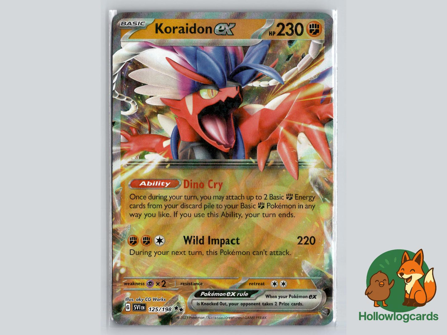 Koraidon ex (125/198) - Scarlet & Violet Pokémon Card