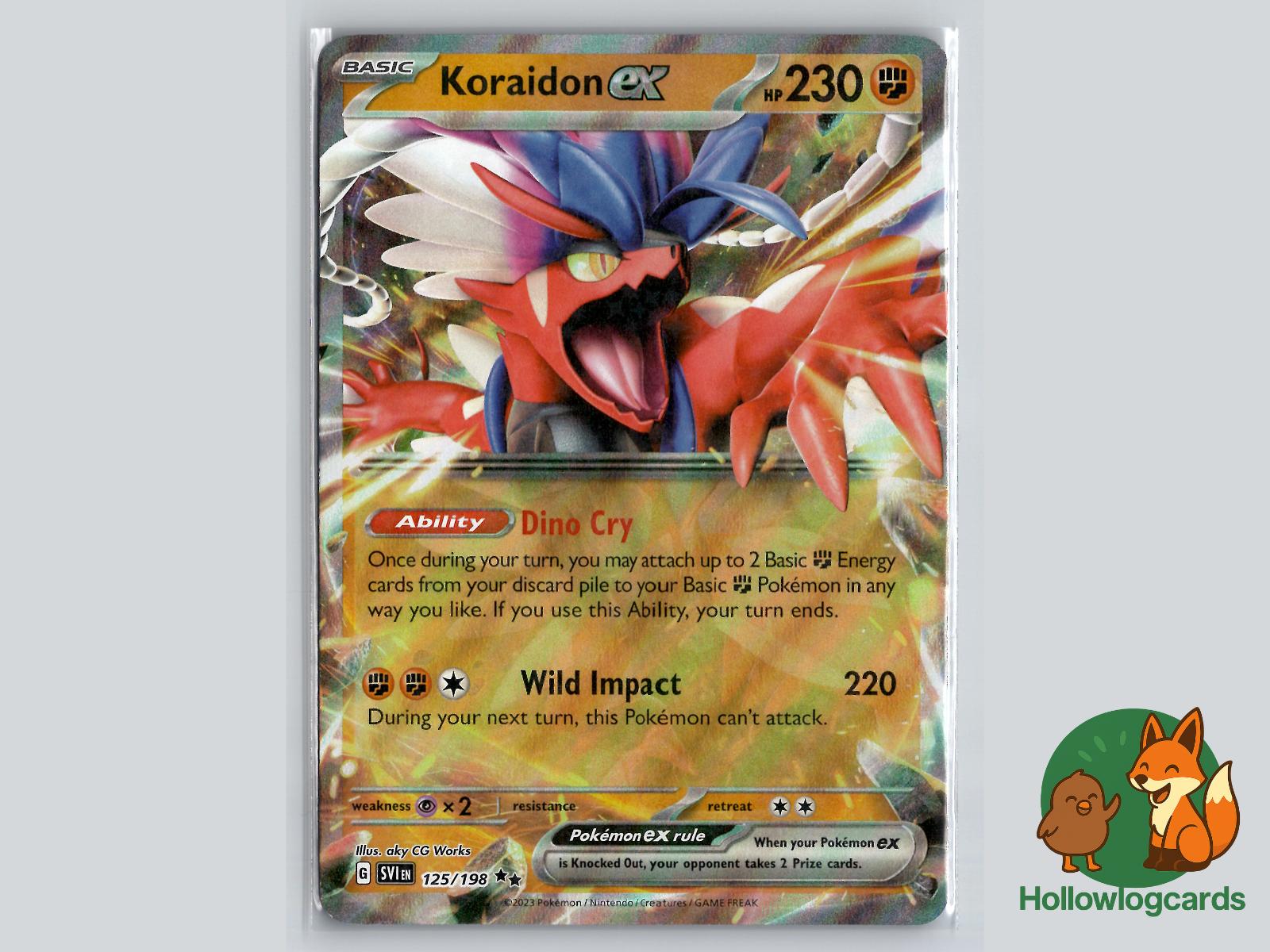 Koraidon ex (125/198) - Scarlet & Violet Pokémon Card
