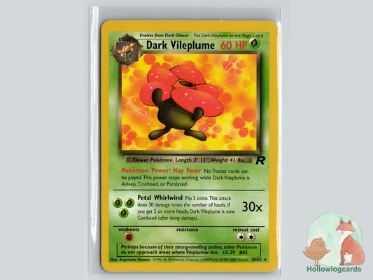 Dark Vileplume (30/82) - Team Rocket Pokémon Card