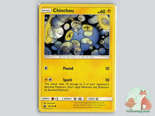 Chinchou (49/168) - Celestial Storm Pokémon Card