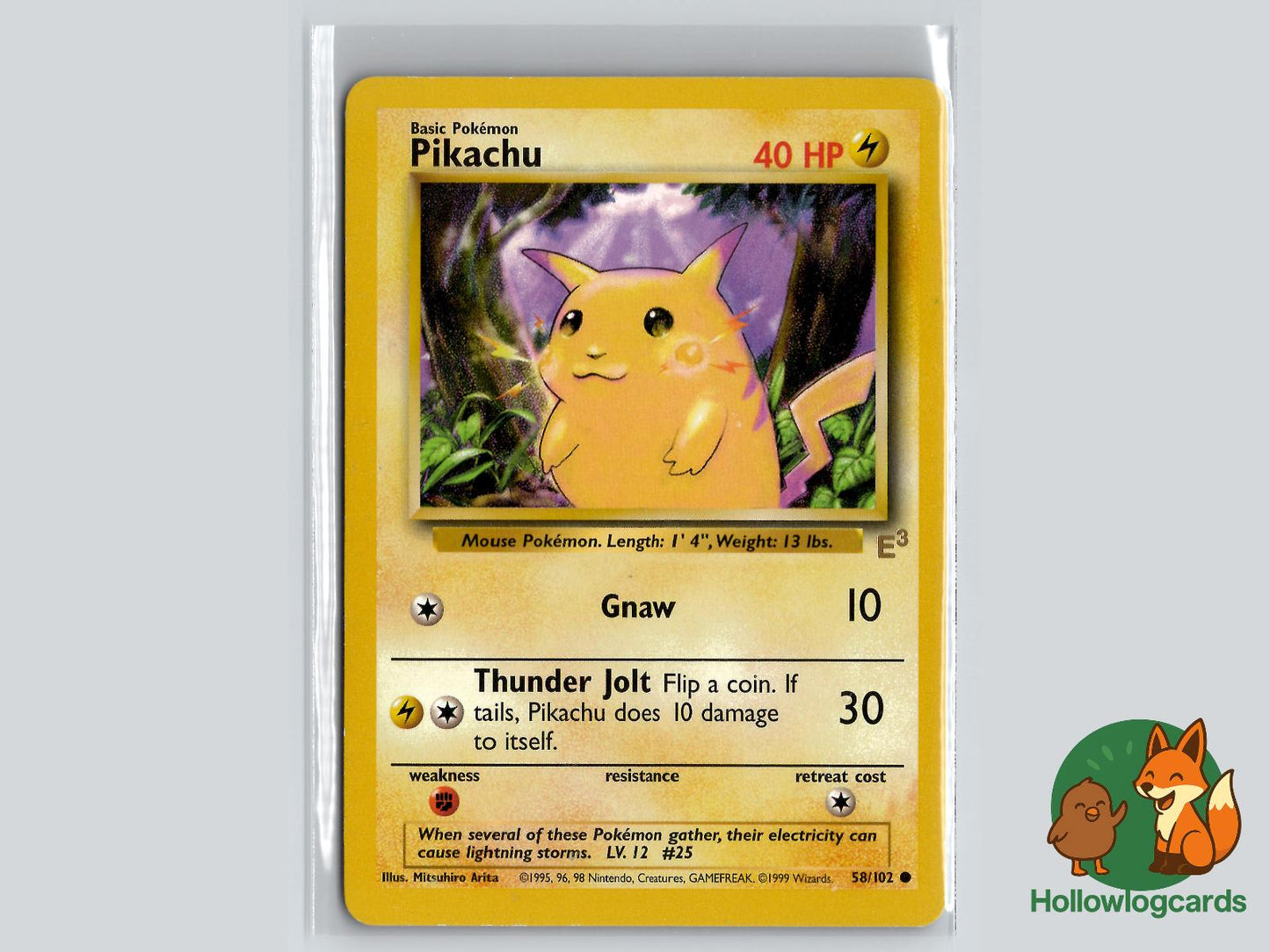 Pikachu (058/102) - Base Pokémon Card