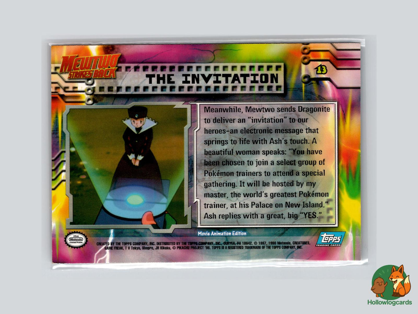 The Invitation [Dragonite] (#13) - Topps Mewtwo Strikes Back