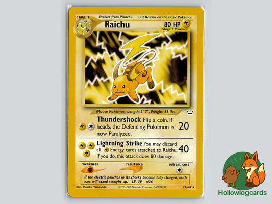 Image of Raichu Neo Revelation (N3) #21