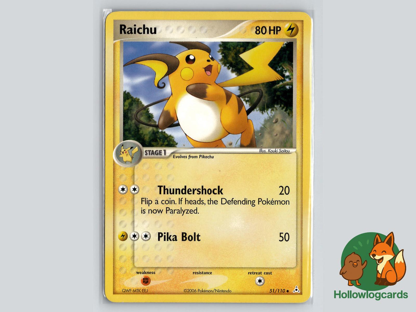 Raichu (51/110) - Holon Phantoms Pokémon Card