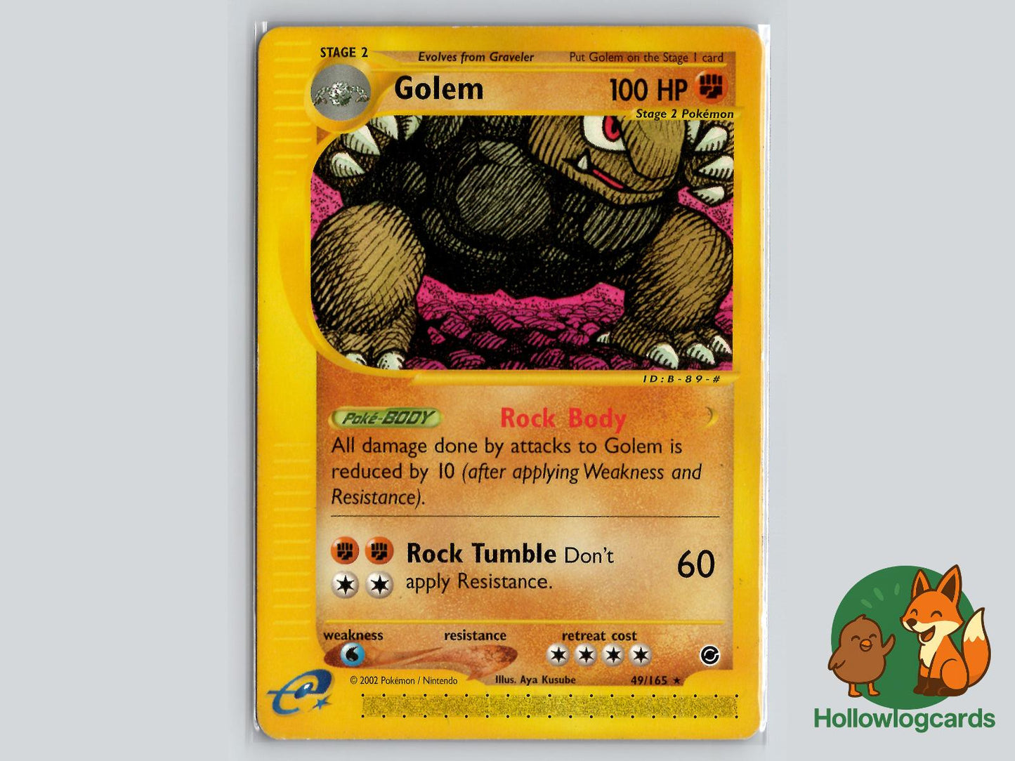 Golem (49/165) - Expedition Base Set Pokémon Card