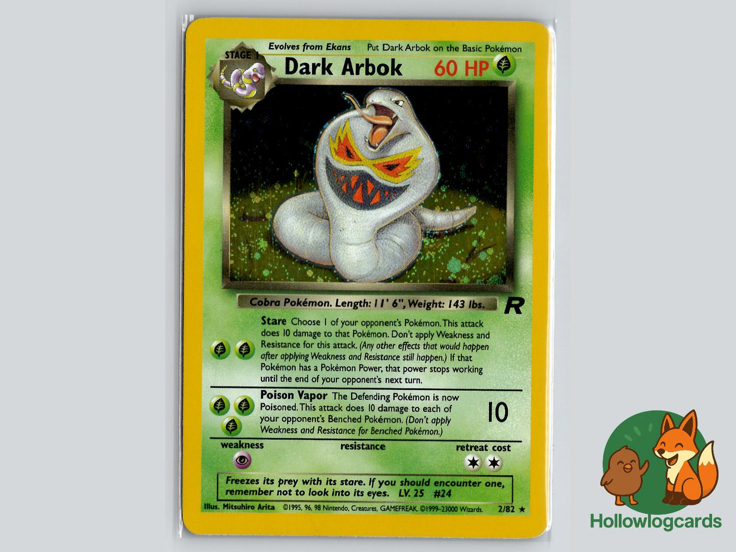 Dark Arbok (2/82) - Team Rocket Pokémon Card
