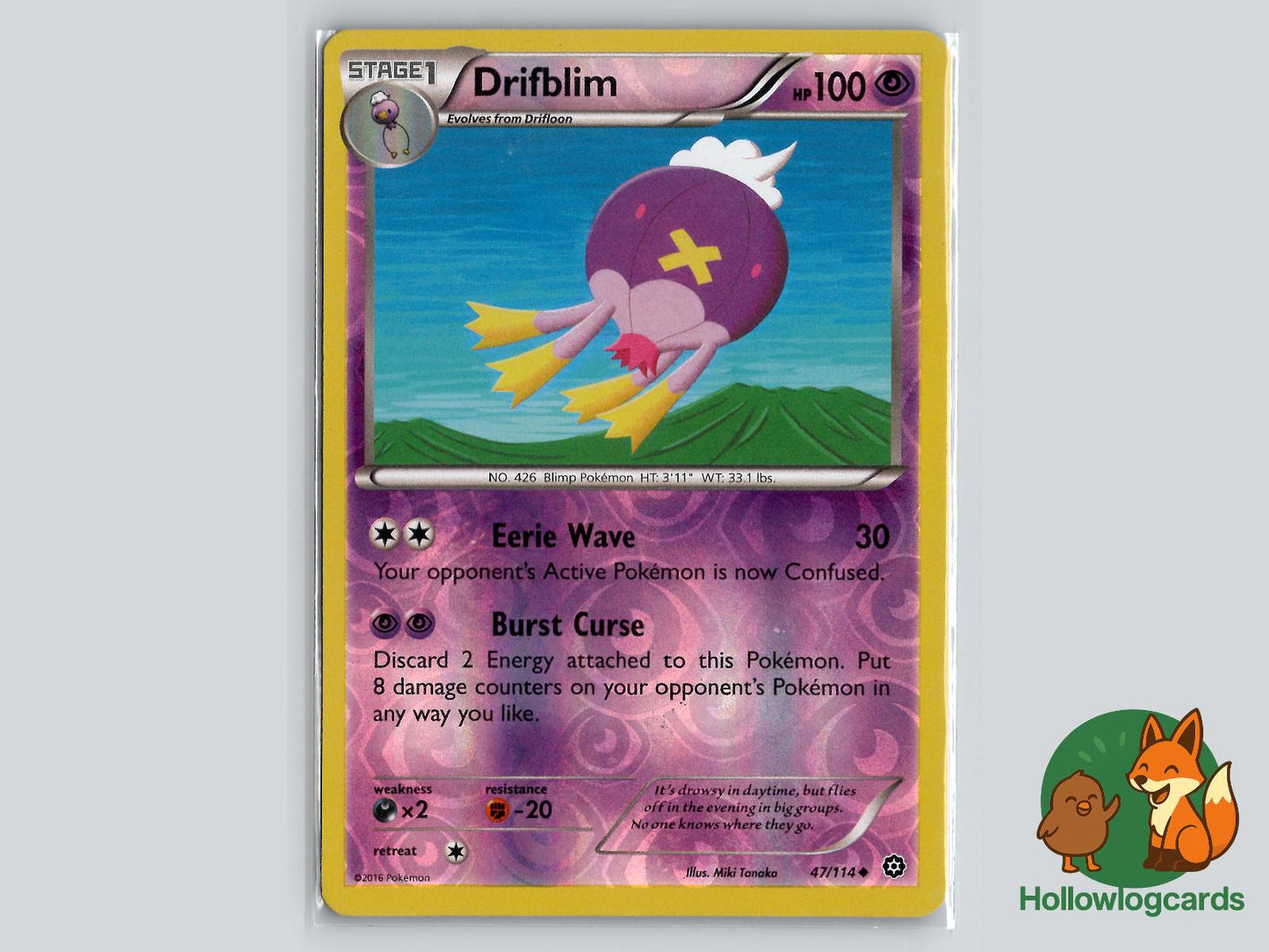 Drifblim (47/114) - Steam Siege Pokémon Card