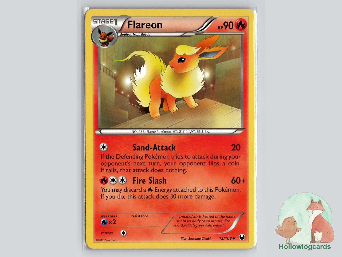 Flareon (12/108) - Dark Explorers Pokémon Card