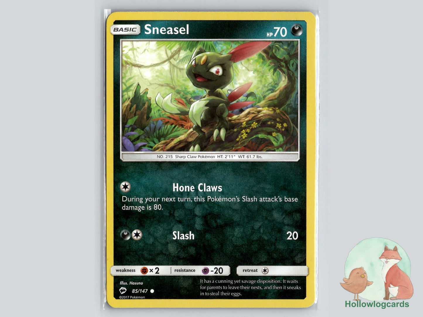 Sneasel (85/147) - Burning Shadows Pokémon Card