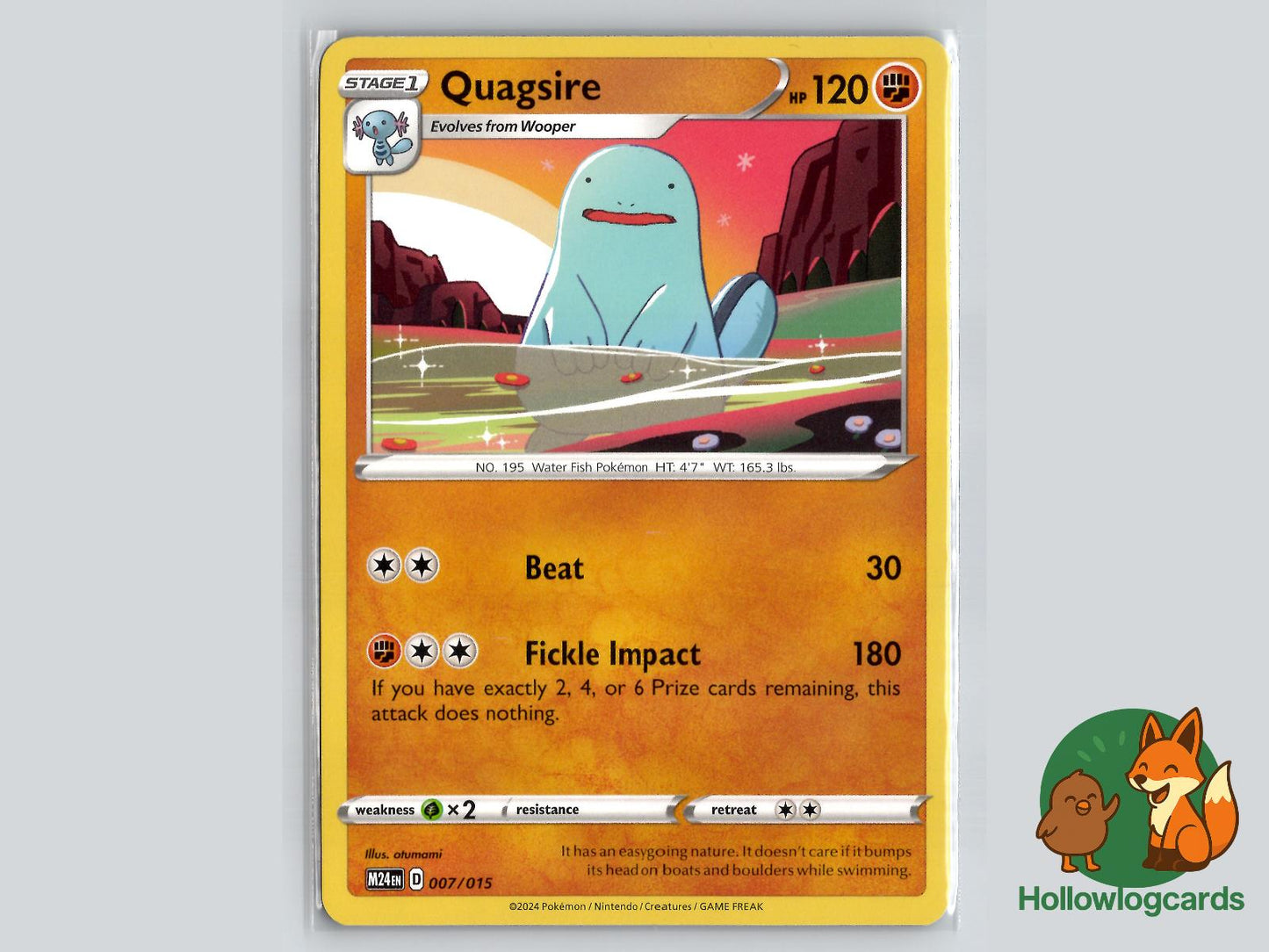 Quagsire (007/015) Pokémon Card