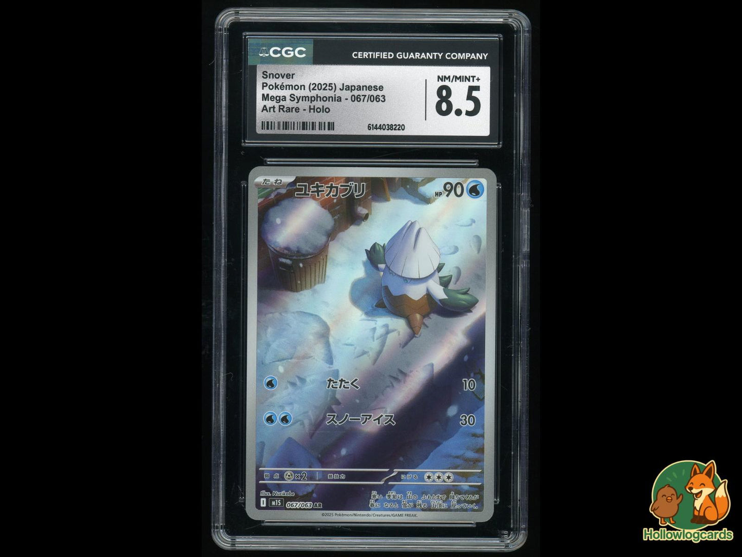 Graded Snover (067/063) Pokémon Card
