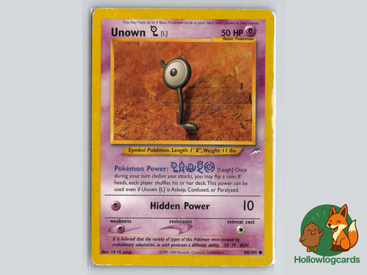 Image of Unown L Neo Destiny (N4) #86