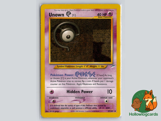 Image of Unown C Neo Destiny (N4) #57