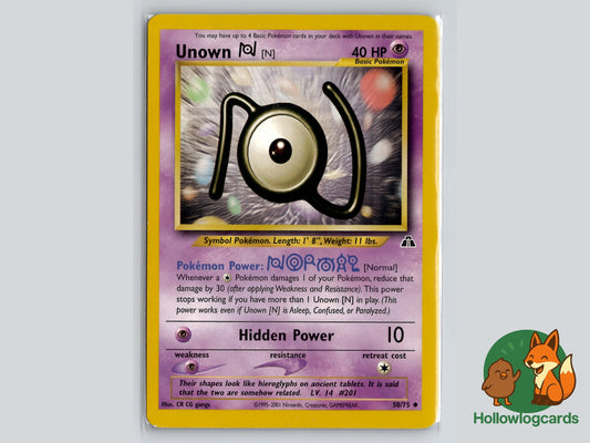 Image of Unown N Neo Discovery (N2) #50