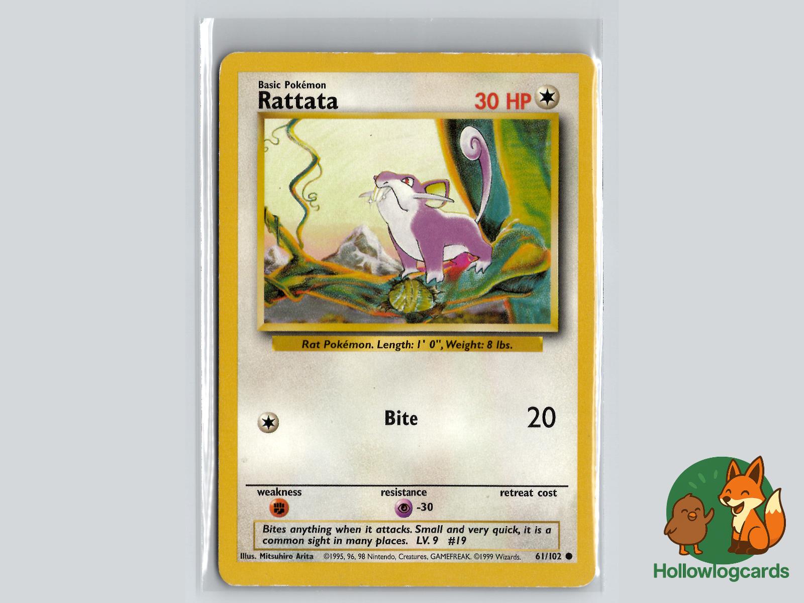 Rattata (61/102) - Base Pokémon Card