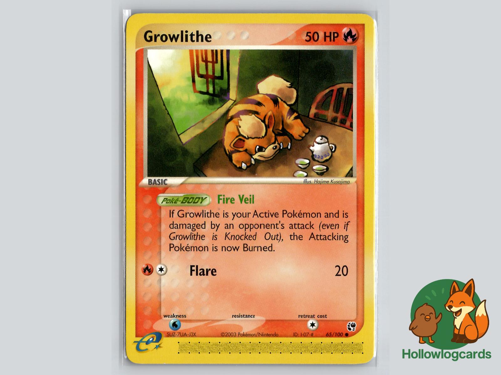 Growlithe (65/100) - Sandstorm Pokémon Card