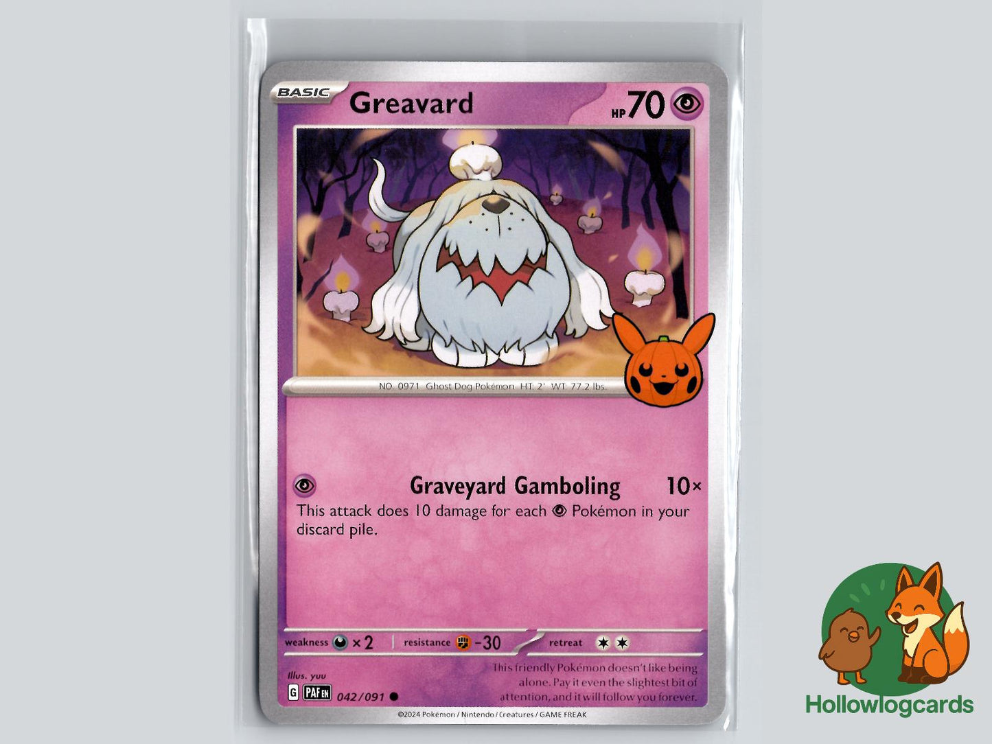 Greavard (042/091) Pokémon Card