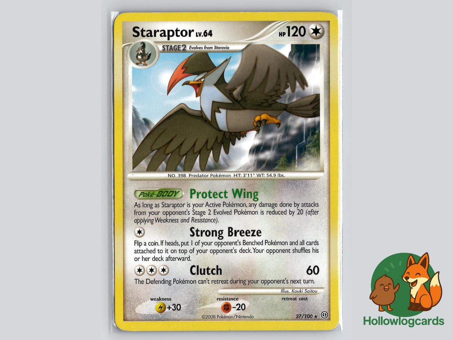 Staraptor (27/100) - Stormfront Pokémon Card